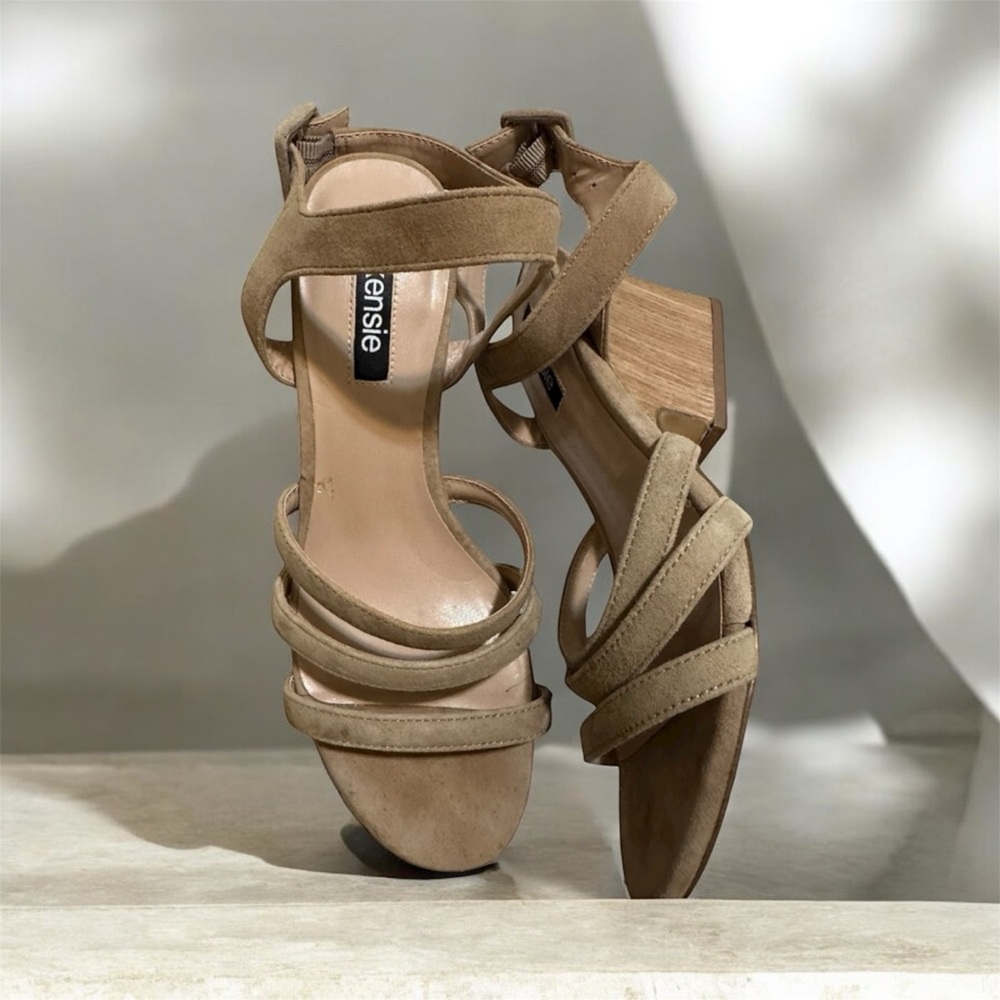 Suede Wedge Sandals